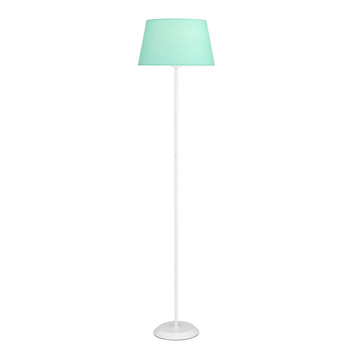 Teal blue store floor lamp